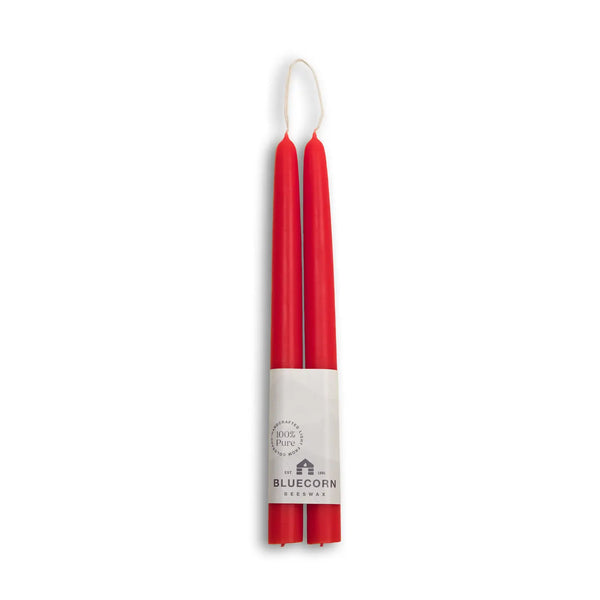 10” Bluecorn Beewax Taper Candles