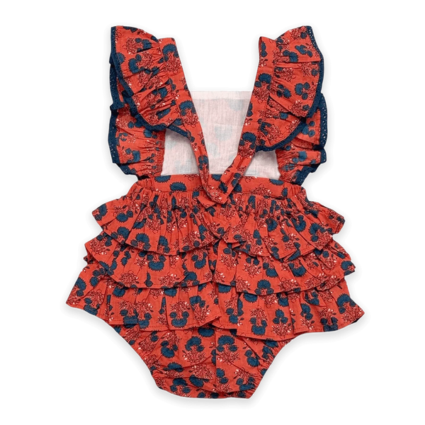 Isadora Jaipur Floral Baby Romper & Headband Set