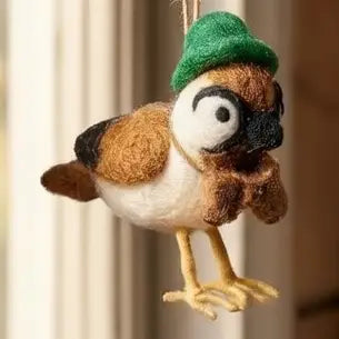Byron Bird Watcher Felt Ornament