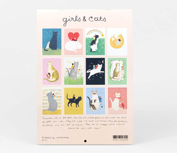 Girls & Cats 2027 Wall Calendar