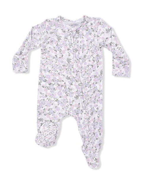 2-Way Shannon Floral Zipper Footie
