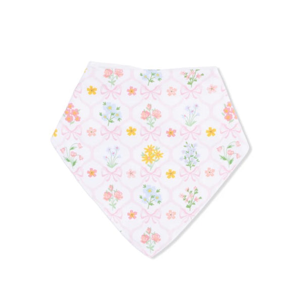 Spring Blooms Bow Trellis Bandana Bib