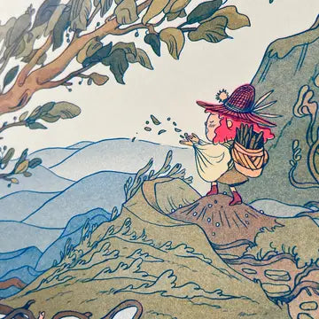 Mountain Magic Large Riso Print