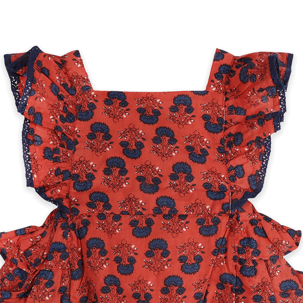 Isadora Jaipur Floral Baby Romper & Headband Set