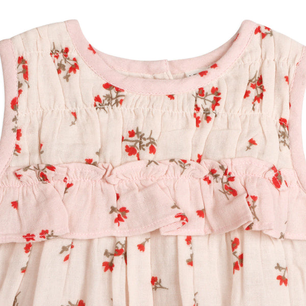 Noor Floral Baby Romper + Headband