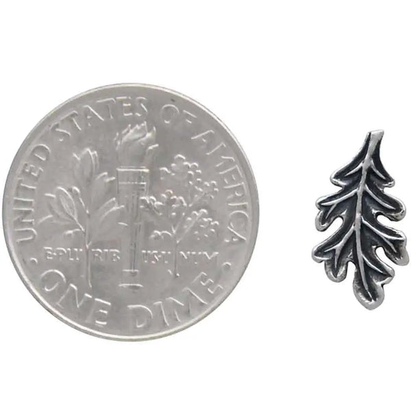 Sterling Silver Oak Leaf Earrings