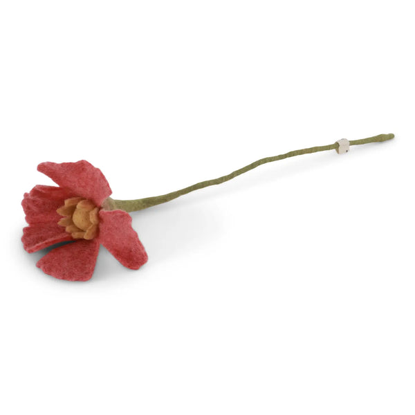 Poppy Flower- Raspberry