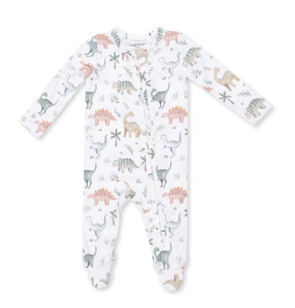 Sweet Baby Dinos 2-Way Zipper Footie