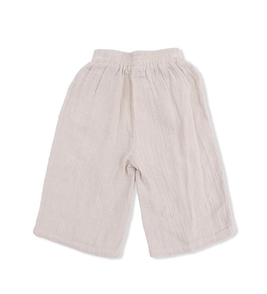 Happy Suns Peplum Tank with Wide Leg Pant