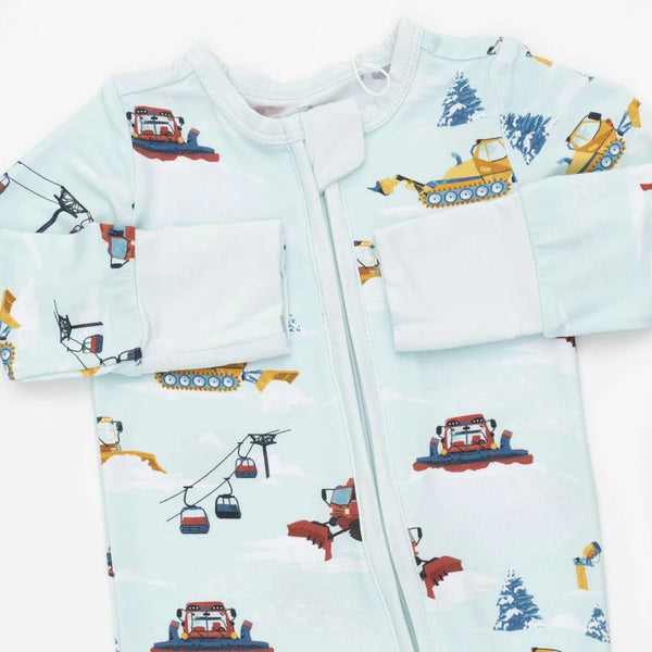 Snow Cats 2-Way Zipper Romper