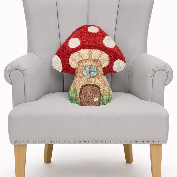 Shaped Fairy Mushroom House Hook Pillow