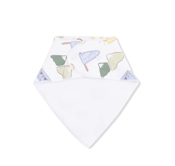 Camping Blue Bandana Bib