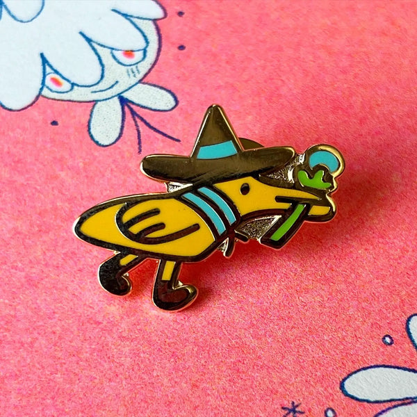 Ducky Witch Pin