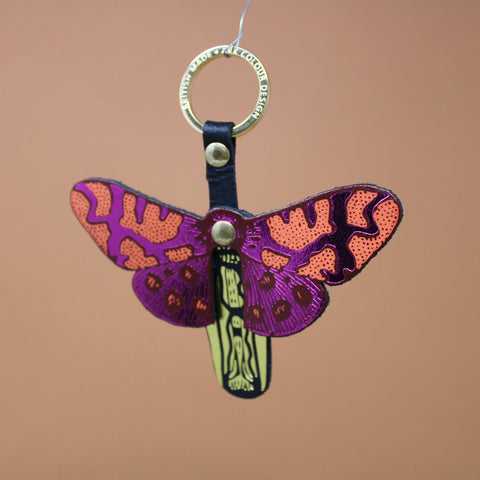 Butterfly Leather Key Chain