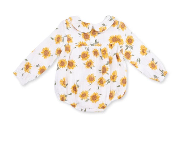Sunflower Peter Pan Collar Bubble