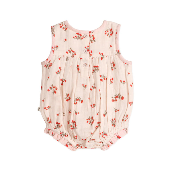 Noor Floral Baby Romper + Headband