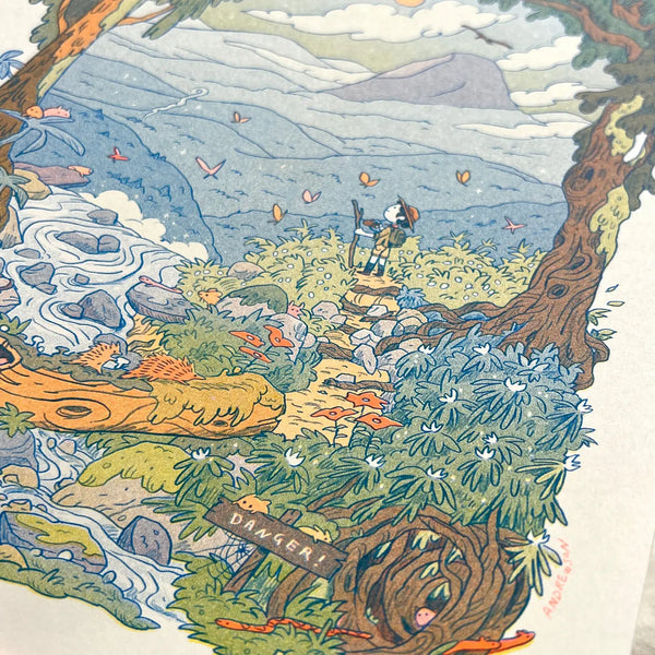 Mountain Dreams Riso Print