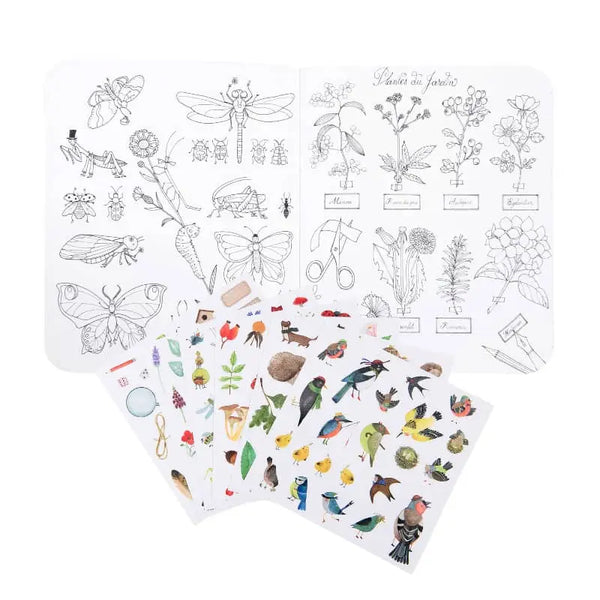 Coloring Books & Stickers Botanist Garden Theme