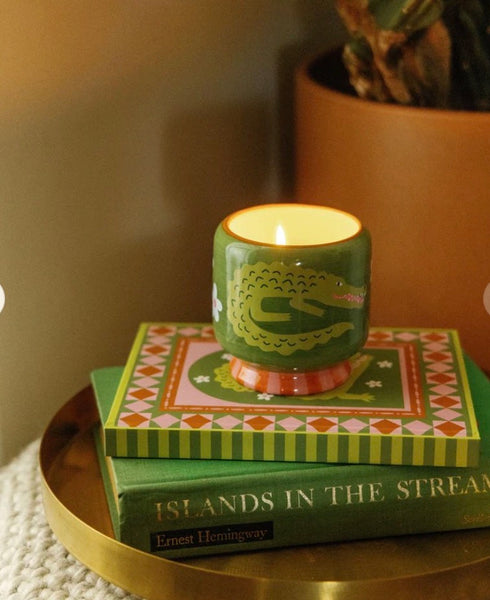 Handpainted Ceramic Candles