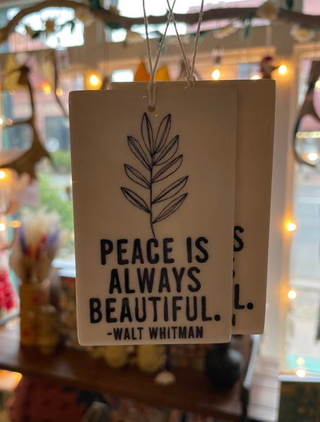 Porcelain Quote Ornament