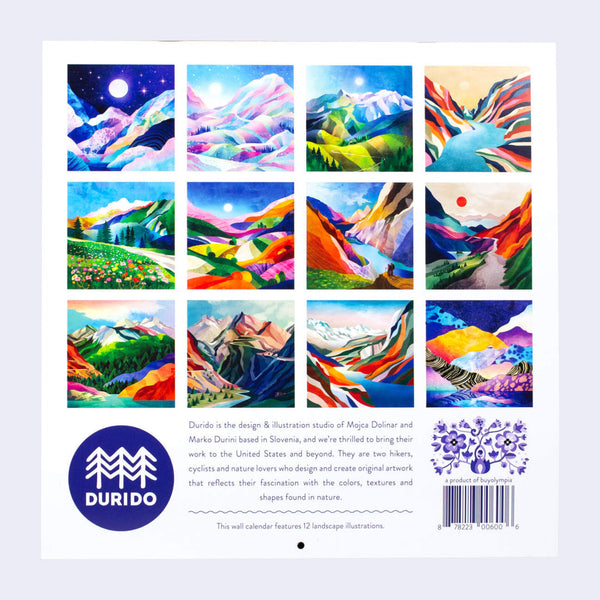 2025 Colorful Landscapes Calender