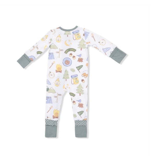 Camping Footie 2-Way Zipper Romper