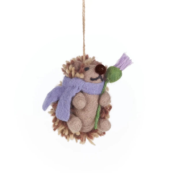 Thea Hedgehog Woodland Felt Ornament