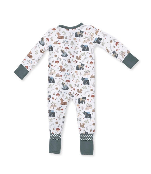 Southern Woodland Animals 2-Way Zipper Romper