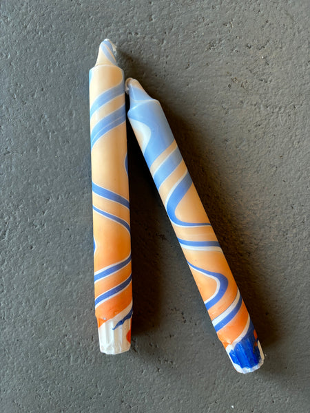 Marbled Taper Candles