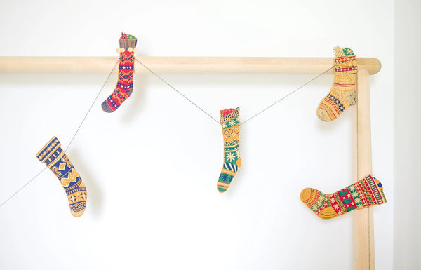 Holiday Recycled Paper Garland