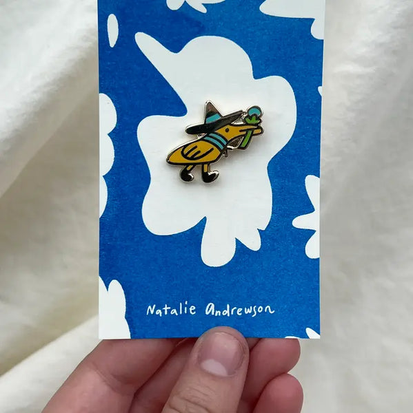 Ducky Witch Pin