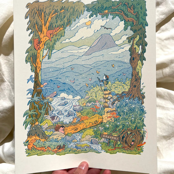 Mountain Dreams Riso Print