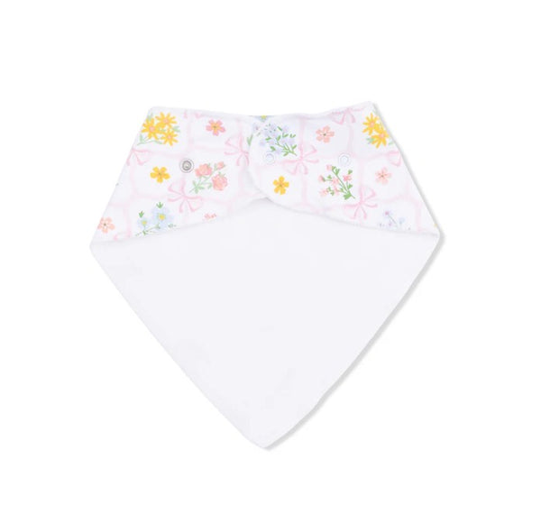 Spring Blooms Bow Trellis Bandana Bib