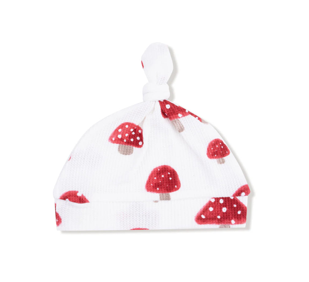 Painterly Mushroom Knotted Hat