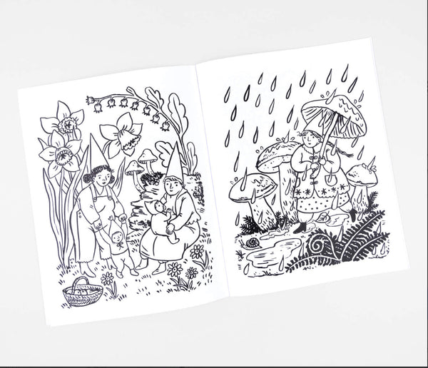 Gnomes Around The Year Coloring Book by Phoebe Wahl