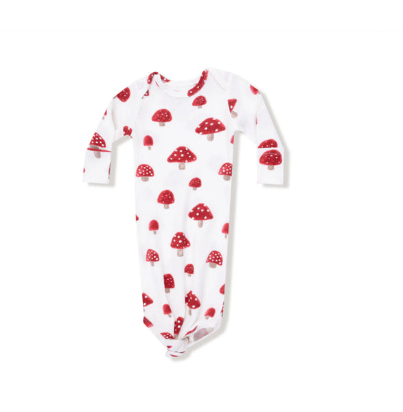 Painterly Mushroom Knotted Gown