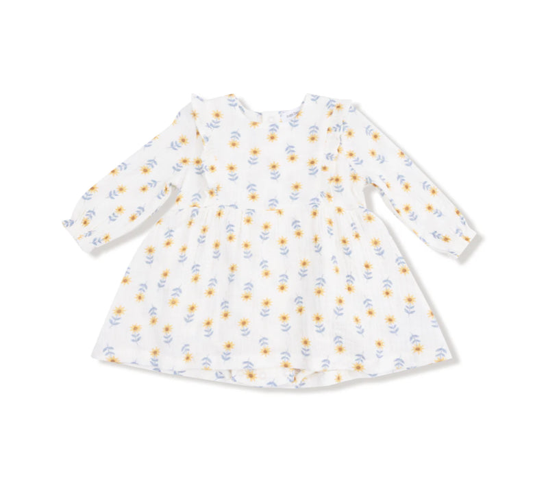 Western Sunflower Bubble Dress