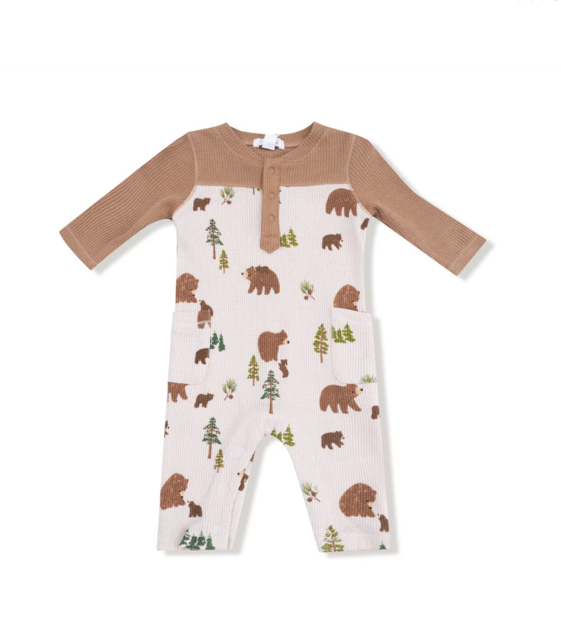 Sweet Brown Bears Romper