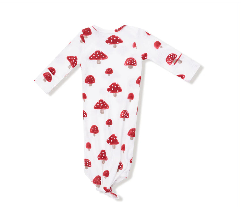 Painterly Mushroom Knotted Gown