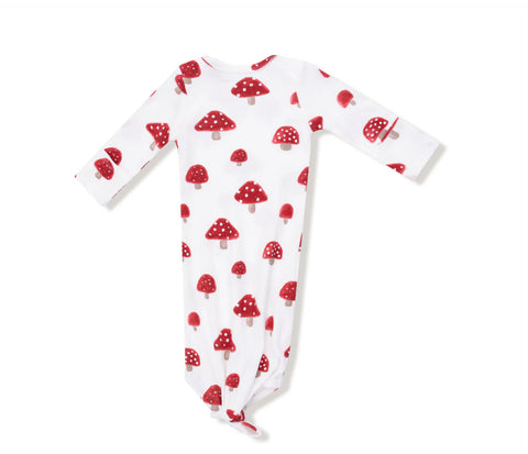 Painterly Mushroom Knotted Gown