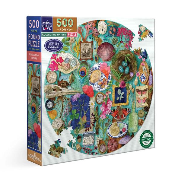 Collecting Nature 500 Piece Round Puzzle