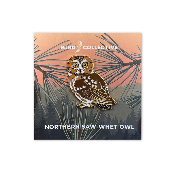 Northern Saw-Whet Owl Pin