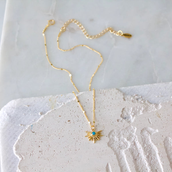 Turquoise Starburst Necklace