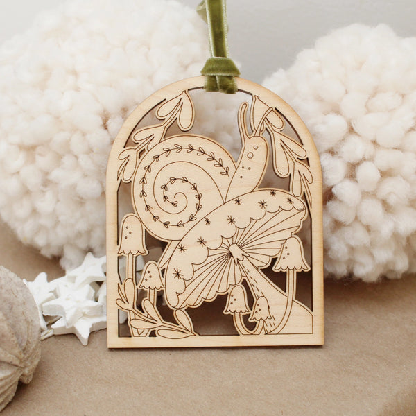 Wooden Arch Christmas Holiday Ornaments