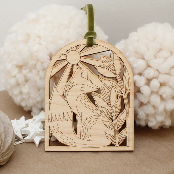 Wooden Arch Christmas Holiday Ornaments