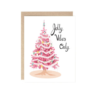 Jolly Vibes Only Holiday Card