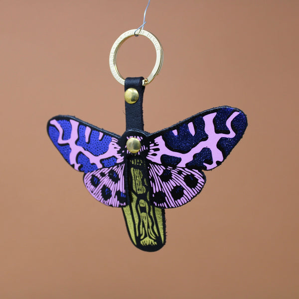 Butterfly Leather Key Chain