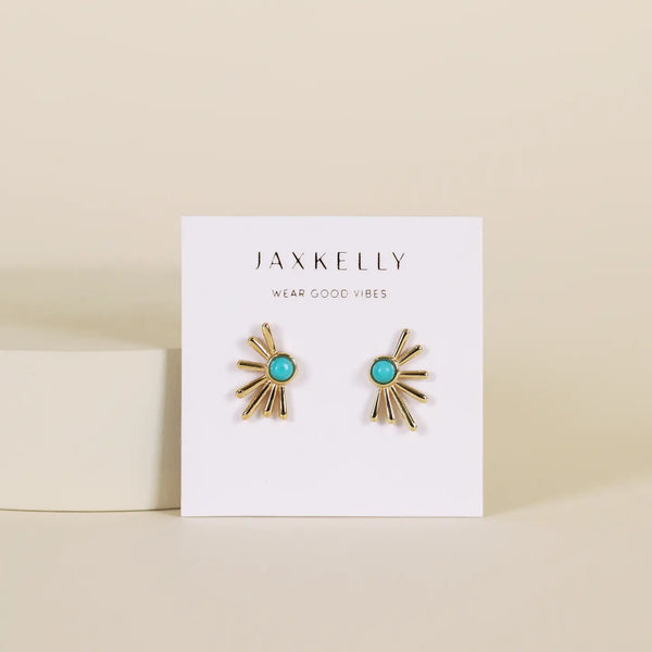 Sun Ray Opal Earrings