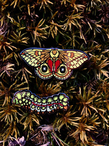 Io Moth Pin Set