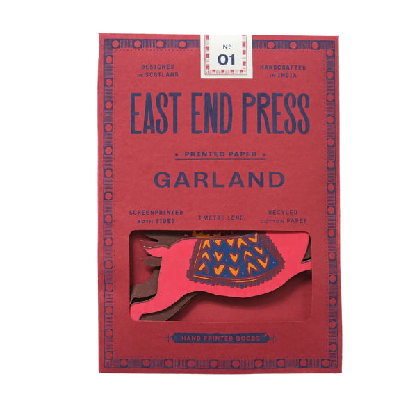 Holiday Recycled Paper Garland